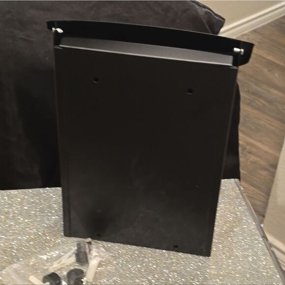 At Home Rectangular Metal Lint Box- Black - Picture 7 of 7